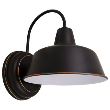 Design House 588269 Mason 11" Tall LED Outdoor Wall Sconce - Oil Rubbed Bronze