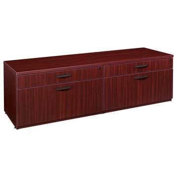 Legacy Double Lateral Low Credenza- Mahogany