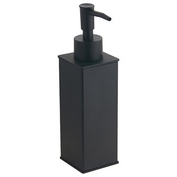 Modern Matte Black Soap Dispenser, Matte Black