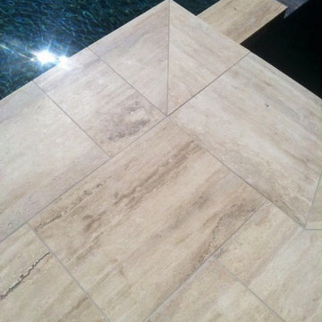 Espresso Marble Limestone Pool Deck