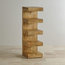 Mantis Light Natural Solid Oak Mango E Shaped Display Shelves Unit