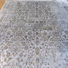10'x14' Hand Knotted Gray Broken Design Tone On Tone Oriental Rug