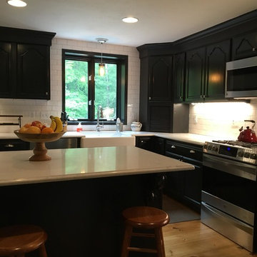 Hanson Black Cabinet Refinishing