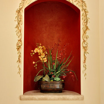 Custom Home - Niche fauxed & stenciled