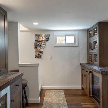 A Basement Remodel Built Around a Custom Bar, Milton VT