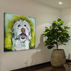"Smiley Dog" Painting Print on Canvas by Tori Campisi