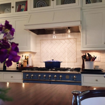 Classic White Tile Backsplash, Craftsman Home in Walla Walla, WA