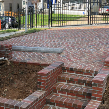 Brick Paver Driveway, Steps, Patio, Herb Garden, and Walkway in Bethesda MD