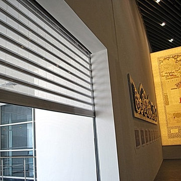 Transparent roller shutter