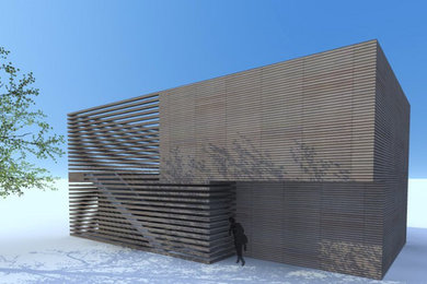 Objekttplanung Konzept Nullenergiehaus in Holzbauweise