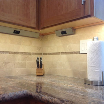 Hidden under counter outlets