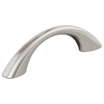 Miseno MCP7300 Mangrove 3 Inch Center to Center Arch Cabinet Pull - Brushed