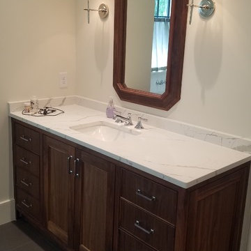Matching Walnut Vanities and Mirrors