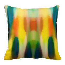 Abstract Art Fury Rain Pillow 2 - Decorative Pillows