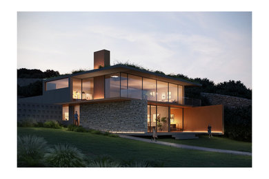 This is an example of a contemporary home design in Other.