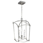 Visual Comfort Studio Collection - Thayer Mini-Lantern, Polished Nickel - The Feiss Thayer three light hall fixture in polished nickel supplies ample lighting for your daily needs, while adding a layer of today's style to your home's decor. Sophisticated and sleek, the Thayer Collection is a refreshing interpretation of a traditional four-sided lantern softened with graceful curved lines. Thayer is available in three stunning finishes: our New Antique Guild finish, industrial-inspired Smith Steel or Polished Nickel .