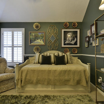 Green & Gold Glamorous Teen Room