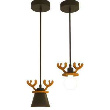 MIRODEMI® Cap-d'Ail | Creative Ceiling Light with Deer Antlers Design, 1 Light