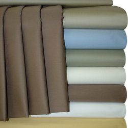 Royal Tradition - 300 TC 22" Deep Pocket Cotton Sheet Set - Sheet And Pillowcase Sets