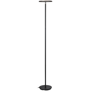 Brightech Sky Colors - Color Changing Torchiere LED Smart Floor Lamp - Black