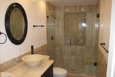 Tuscan bathroom photo in Tampa