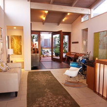 upstairs