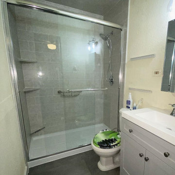 Classic Concrete with Fairfield simulated-tile shower