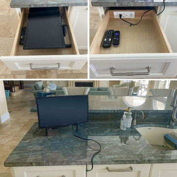 Kitchen Island In-Drawer Outlets