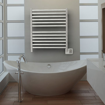 Quadro Q-2833B Brushed Heated Towel Rack