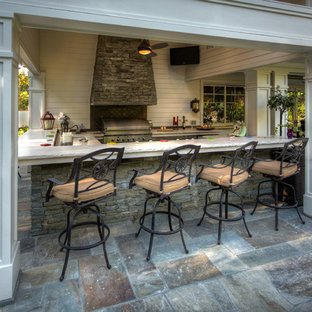 Traditional (with a twist) Outdoor Kitchen.