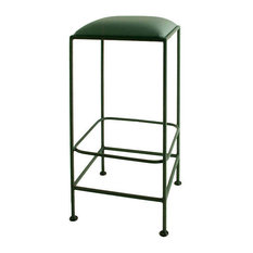 Grace Mfg. Co, Inc. - 24" Backless T Square Counter Stool, Burnished Copper/Blueberry - Bar Stools and Counter Stools