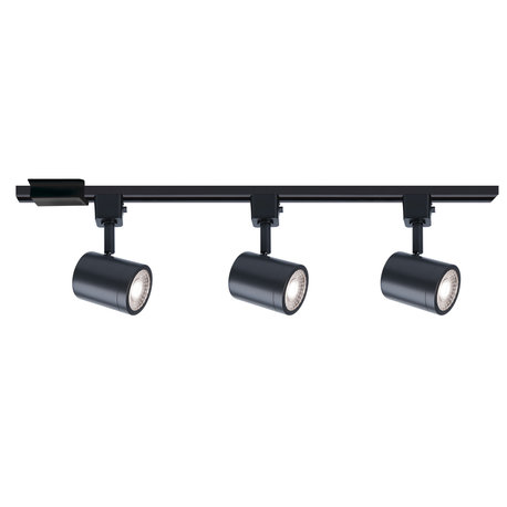 Charge LED Energy Star 3 Light Track Kit, Black