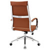 Aria Leather High Back Office Chair, Tan