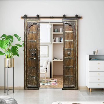 Renovating a Midwest Ranch: Rustic Modern Charm with Carved Doors