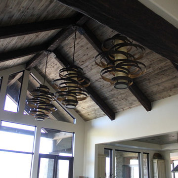 Black tea stained ceiling