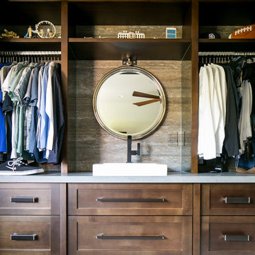 Sink in Boys Closet | Del Mar Inland Residence