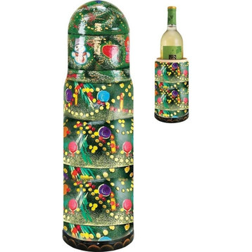 Christmas Tree Wine Bottle Box