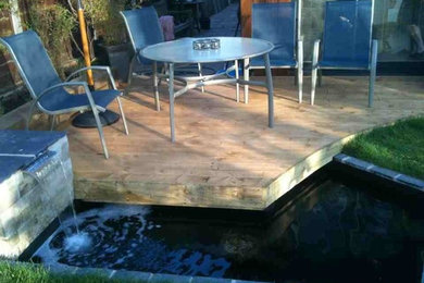 This is an example of a contemporary patio in Manchester.