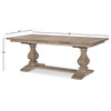 Monteverdi Sun-Bleached Cypress Complete Rectangular Trestle Table