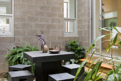 This is an example of a contemporary patio in Birmingham.