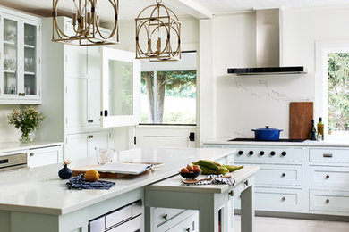 Beach style kitchen photo in DC Metro