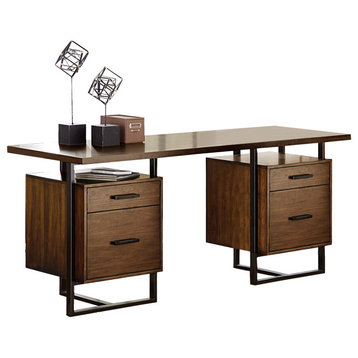Cotterill Home Office Collection, Desk With 2 Cabinets