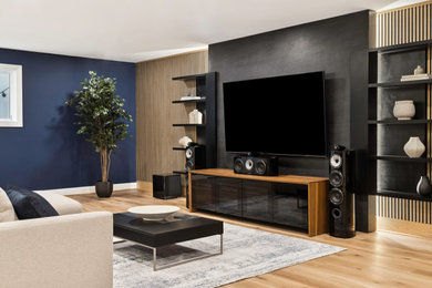 Example of a minimalist basement design in DC Metro