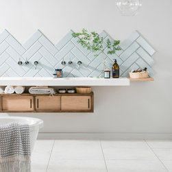 Diamante Pastel Sky Ceramic Subway Tile - Products