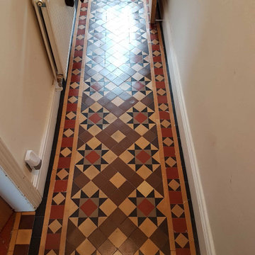 Victorian Tiled Hallway Floor Deep Cleaned and Sealed in York