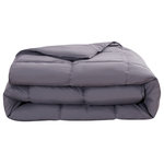 Royal Tradition - Gray Down Alternative Comforter, Oversize King - The ultimate in luxury! Embrace the rest, relaxation and convenience you desire with this extremely soft hypoallergenic All Seasons Gray down Alternative Comforter. The result is a comforter so luxurious and soft, you will believe you are truly covering with a cloud, night after night. This comforter also features stitched Box Design to avoid any shifting in your comforter and for the maximum warmth throughout the comforter. Machine washable for easy care and cleaning.