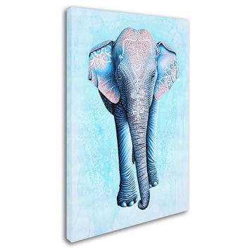 Michelle Faber 'Painted Asian Elephant' Canvas Art, 12x19