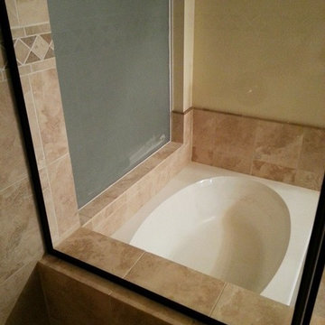 Travertine Tile Bathroom Remodel