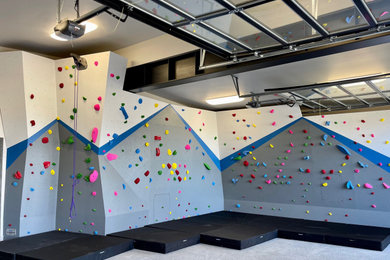Bouldering Wall in a Home Garage