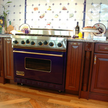 Kitchen with Brick Accents